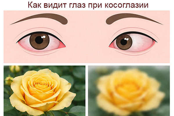 Симптомы косоглазия